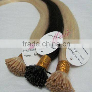 2015 100% Most Beautiful Unprocessed Grade 6A Double Weft Indian Cheap I- Tip Hair Extension