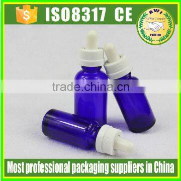 Empty Glass Eye Dropper Blue Serum Bottles for Aromatherapy Essential Oils photo-4