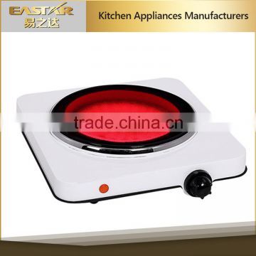 Home applience 1 burner hot plate wholesale electric ceramic hot plate cooking