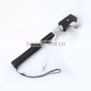 Portable selfie stick monopod with cable munufacture in China factory