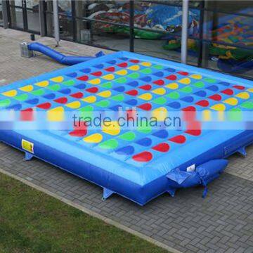 Colorful and Outdoor sports ,Inflatable Giant twister bed for sale