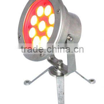 RGB High power LED underwater light (Stainless steel) 9X3W manufacturer