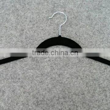 Flocking Flat Sturdy Underclothes Hanger With Notches photo-2
