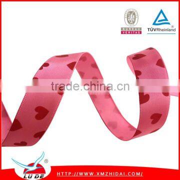 Good quality embossed logo grosgrain printed ribbon