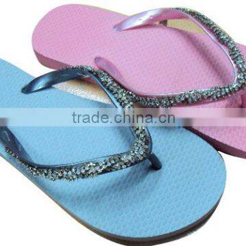 hot summer bling bling women EVA beach slippers for 2015