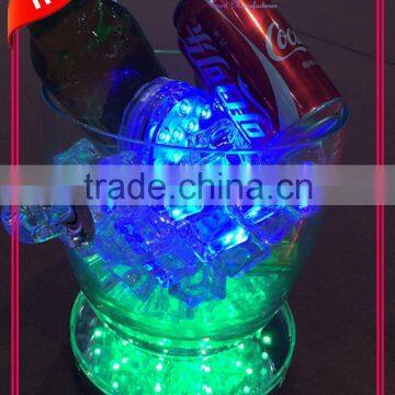 Wholesale multi-color Ice bucket decoration light base 6 inch wedding led centerpiece light