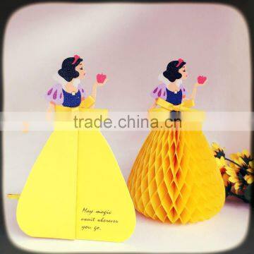 beautiful 3D pop up honeycomb card custom design acceptable