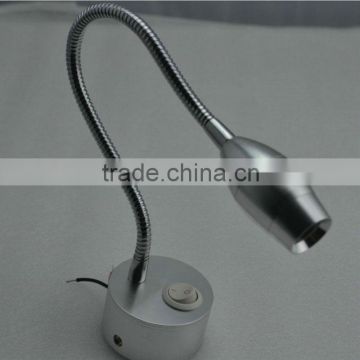 usb rechargeable led light with clip switch flexible gooseneck arm