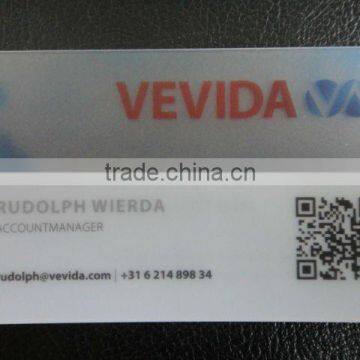 Clear/Transparent Plastic Business Card