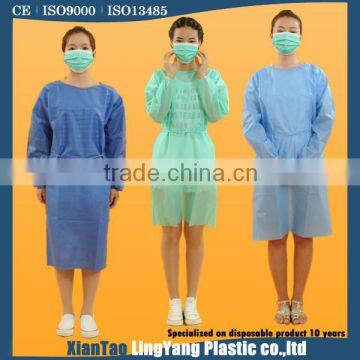 Cheap PP Nonwoven Medical Supply Surgical Disposable Hospital Gown