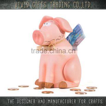 New Year lucky Ceramic pig pretty money storage box for girls