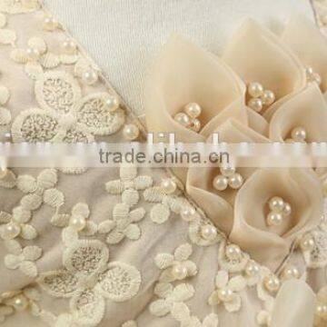2016 Children Frocks Designs Baby Dress Designs Pearls Decoration Baby Dress Designs photo-6