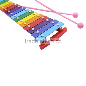 Kids Children Toddler Colorful 15 Note Glockenspiel Educational Musical Instrument Rhythm Band Toy Percussion