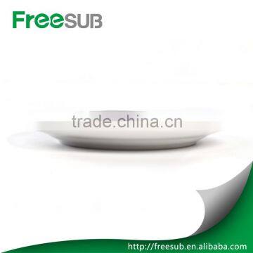 Cheap Price Wholesale Art Decoration White Blank 8" Flower Rim Ceramic Sublimation Round Plate For Christmas DIY Gifts photo-4