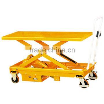 Electric Large Foot Pump Type Scissor Lift Table Cart