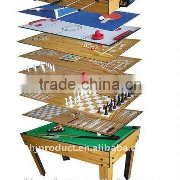 9 in 1 Billiard table, backgammon, chess, bowling,tic tac toe, shuffleboard, push hockey table