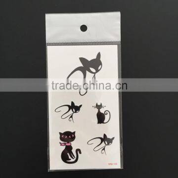 WM155--Wild Cat Tattoo Sticker In Stock