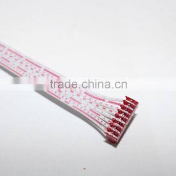 KSM Electrical Cable Assemble Custom Flat Ribbon Cable Assembly With Micro Match 1.27mm Red IDC Socket and Red IDC Socket photo-3