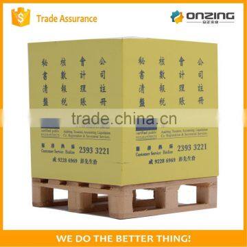 Wood Free Paper Cube Shape Non-sticky Notes Pad on Wooden Pallet photo-3