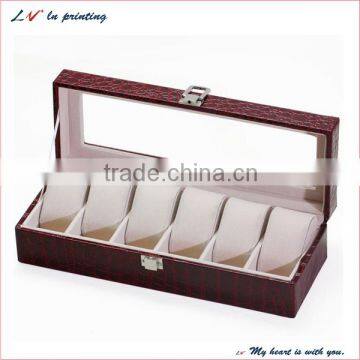 professional manufacture unique leather watch box with high quality material in shanghai