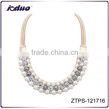 2016 Fashion Europe And America Style Pearl Alloy Necklace