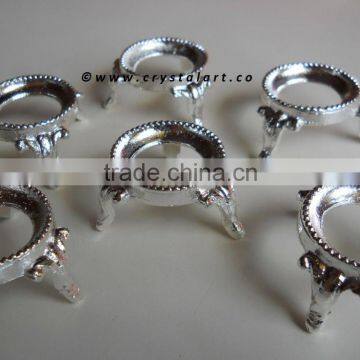Spheres & Eggs Metal Silver Stands