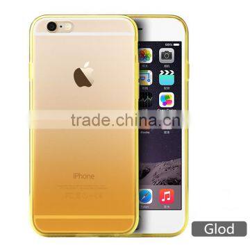 Promotional Gradient color soft TPU mobile phone case for apple iphone 6s/6plus