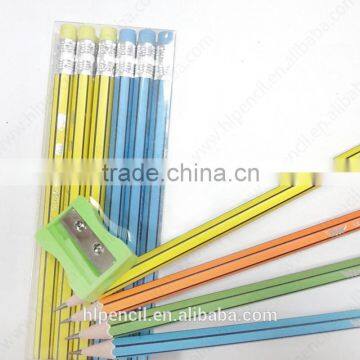 7 Inch Custom Hexgonal Pencil Set With Eraser photo-4