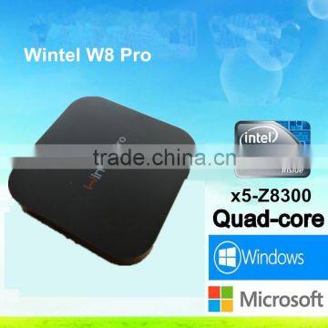 Dragonworth Wintel CX-W8 Pro MINI PC W8 Wintel Pro Windows10 Intel Z8300 quad core 64bit tv box EW01-Pro EMMC flash 32GB 10/100