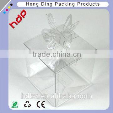 Custom Hot Sale Special Soft Crease Printed Clear Pvc Boxes for Cake