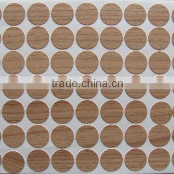 Hot sale Embossed adhesive screw cover sticker with good quality