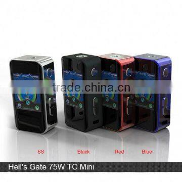 Hells Gate 75watt 2inch Tft Screen Box Mod Hell's Gate 75w TC Mini With Vape Connexx Box Mod