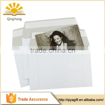 Custom adhesive peel and seal thicker grey board mailing envelope