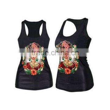 Women Summer T-shirt printing Tank top Vest 3D Print Camisole