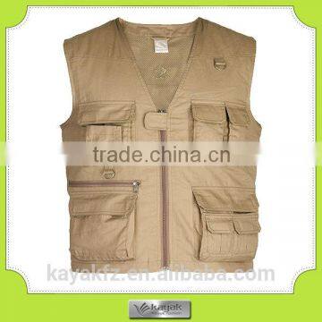 custom khaki 100% cotton Army Tactical Vest