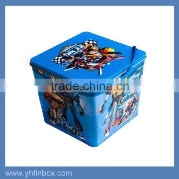 square tin cookie box for wholesale