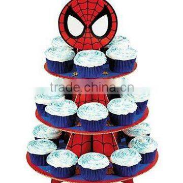 Spiderman Cupcake Stand 3 Tiers