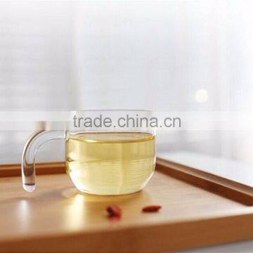 Creative glass mug glass water cup movement with a cup