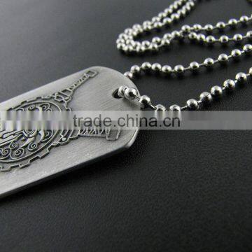 Wholesale Custom Laser Military Dog Tag With Necklace