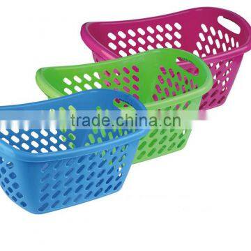 YXC6375 plastic rectangular laundry basket,plastic storage basket,basket of dirty laundry