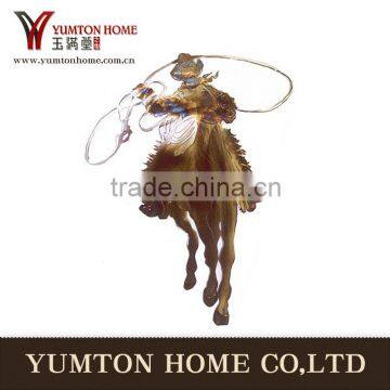 2015030307Resin cowboy style figurine for home decor