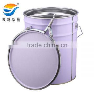 20L hoop pail lid cap on top tinplate pail paint coating paint thinner