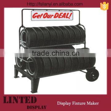 Special design stainless steel tire display rack
