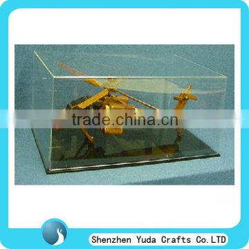 clear acrylic Helicopter model Display Case