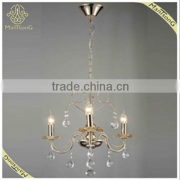 2016 European Style New Items Gold Color Plated Mini Crystal Chandelier Candle Lamp With 3 Lights, Crystal Pendant Light