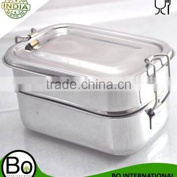 stainless steel bento lunch box 17 x 12 x 8 cm