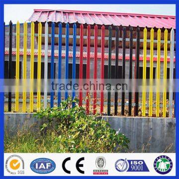 Hot dipped galvanized various colour palisade fence from China