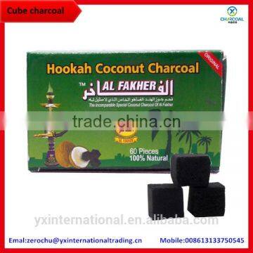 2.5*2.5*2.5cm bamboo coal ignite coal cubes