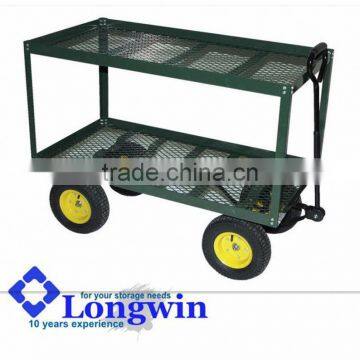 4 wheel wheelbarrow plant pot mover trolley