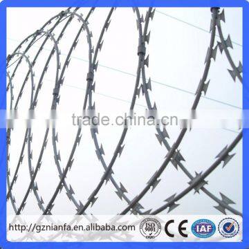High Tensile Hot Galvanized Coil Concertina Razor Barbed Wire for Security Fence(Guangzhou Factory) photo-5